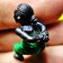 Bronze HunPayon Lp Kloy Guardian Protect Be2556 Survival Green Thai Amulet 18031