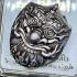 Rahu Old Silver Garuda Gambling Casino Fortune Rich Takrut Nen Thai Amulet 18033