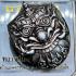 Rahu Old Silver Garuda Gambling Casino Fortune Rich Takrut Nen Thai Amulet 18033