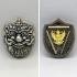 Rahu Old Silver Garuda Gambling Casino Fortune Rich Takrut Nen Thai Amulet 18033
