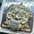 Rahu Shine Silver Garuda Gambling Casino Money Rich Takrut Nen Thai Amulet 18034