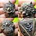 Rahu Shine Silver Garuda Gambling Casino Money Rich Takrut Nen Thai Amulet 18034