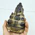 Antique Ganesha Statue Stone Leklai Naga Eye Hindu Deity Lucky Blue Kruhod 18039