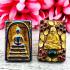Leklai Rainbow Magnetic Metal Somdej Toh WatRakang Crystal Gem Thai Amulet 18041