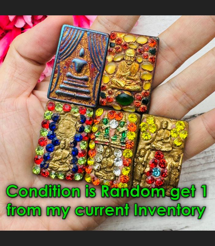 Leklai Magnetic Wekman Curtain Shield Somdej Toh Watrakang Thai Amulet #18042