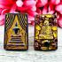 Leklai Rainbow Magnetic Somdej Curtain Shield Toh WatRakang Thai Amulet #18042