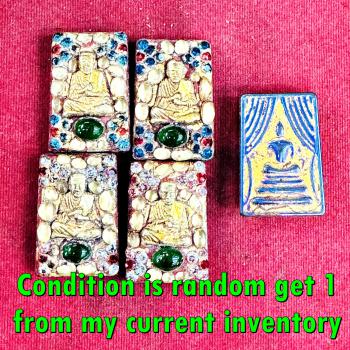 Leklai Rainbow Magnetic Somdej Curtain Shield Toh WatRakang Thai Amulet #18042