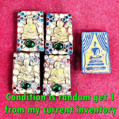 Leklai Rainbow Magnetic Somdej Curtain Shield Toh WatRakang Thai Amulet #18042