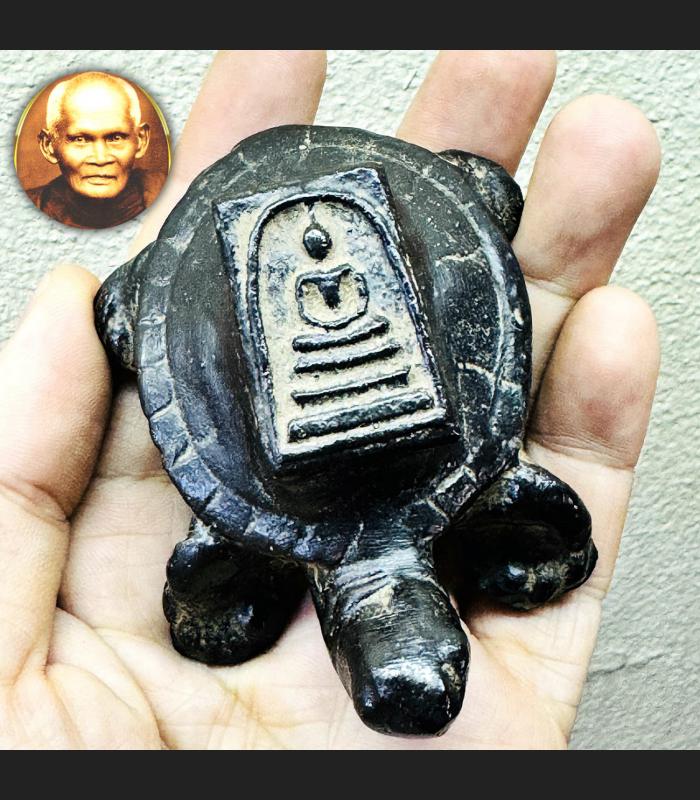 Lucky Wealth Turtle Somdej JinDaMani Protection Guardian Boon Thai Amulet #18055