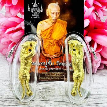 Magic Tiger Powerful Control Mind Guard Protection Upp Be2552 Thai Amulet #18065