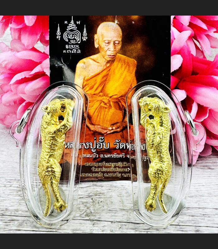 Magic Tiger Powerful Control Mind Guard Protection Upp Be2552 Thai Amulet #18065