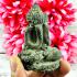 Antique Closed Eye Pidta Yantra Green Bronze Guard Protection Thai Amulet #18066