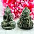 Antique Closed Eye Pidta Yantra Green Bronze Guard Protection Thai Amulet #18066