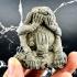 Antique Green Bronze Closed Eye Pidta 9Hand Shield Protection Thai Amulet #18067