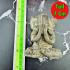 Antique Green Bronze Statue Closed Eye Pidta Shield Protection Thai Amulet 18067