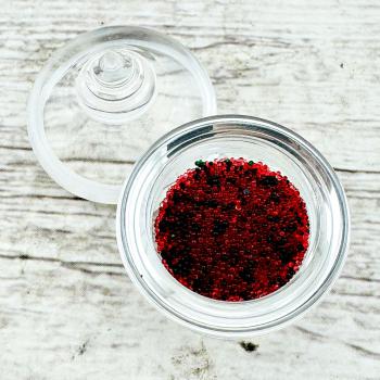 Sarira Buddha Relic Rich Lucky Magic Stupa Green Red Christmas Thai Amulet 18077