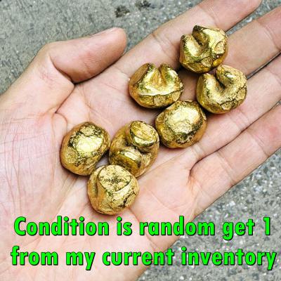 Leklai Yellow Gold Vagina Yoni Love Lust Symbol Birth Orgasm Thai Amulet #18080