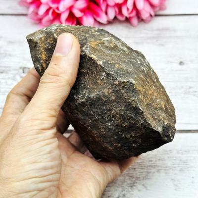 Crystal River Rock Healing Stone Leklai Naga Eye Gems Inside Thai Amulet #18084