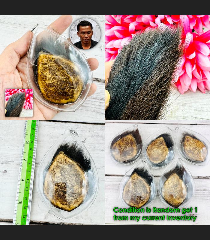 Panneng Skull Tiger Forehead Yantra Protection Commander Tawee Thai Amulet 18095