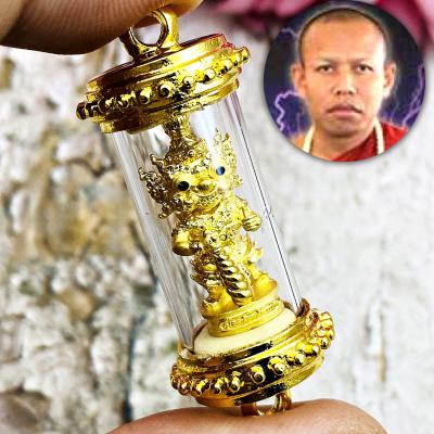 Wessuwan Guardian Evil Protection Magic Millionaire Rich Nen Thai Amulet #18109