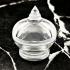 Empty Box Pagoda Acrylic Clear Case Buddha Relic Stupa 3.5cm Thai Amulet #18123