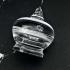 Empty Box Pagoda Acrylic Clear Case Buddha Relic Stupa 3.5cm Thai Amulet #18123