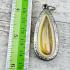 Leklai Kaew Naga Eye Healing Stone Wealth Yellow Crystal Tooth Thai Amulet 18125