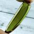 Leklai Kaew Tooth Naga Eye Healing Crystal Stone Lucky Green Thai Amulet #18128
