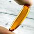 Leklai Kaew Tooth Naga Eye Healing Crystal Stone Orange Rich Thai Amulet #18129