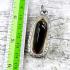 Leklai Naga Eye Healing Stone Fang Crystal Protection Black Thai Amulet #18130