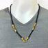 Necklace 30cm Chain Nylon Cord Metal 3hook Gold Plated Wearing Thai Amulet 18136