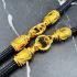 Necklace 30cm Chain Nylon Cord Metal 3hook Gold Plated Wearing Thai Amulet 18136