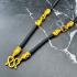Necklace 30cm Chain Nylon Cord Metal 3hook Gold Plated Wearing Thai Amulet 18136