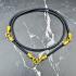 Necklace 30cm Chain Nylon Cord Metal 3hook Gold Plated Wearing Thai Amulet 18136
