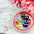 Crystal Set 9pcs Naga Eye Leklai Healing Stone Successful Egg Thai Amulet #18137