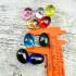 Crystal Set 9pcs Naga Eye Leklai Healing Stone Successful Egg Thai Amulet #18137