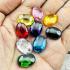 Set 9pcs Naga Eye Leklai Magic Rich Healing Stone Oval Crystal Thai Amulet 18138