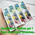 Set 9pcs Naga Eye Leklai Magic Rich Healing Stone Oval Crystal Thai Amulet 18138