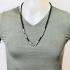 Necklace 30cm Chain Nylon Cord Metal 3hook Stainless Wearing Thai Amulet #18141
