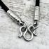 Necklace 30cm Chain Nylon Cord Metal 3hook Stainless Wearing Thai Amulet #18141