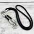 Necklace 30cm Chain Nylon Cord Metal 3hook Stainless Wearing Thai Amulet #18141