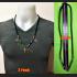 Necklace 30cm Chain Nylon Cord Metal 3hook Stainless Wearing Thai Amulet #18141