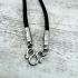 Necklace Cord Chain Nylon Metal Stainless 1hook 30cm Wearing Thai Amulet #18142