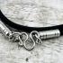 Necklace Cord Chain Nylon Metal Stainless 1hook 30cm Wearing Thai Amulet #18142