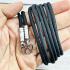 Necklace Cord Chain Nylon Metal Stainless 1hook 30cm Wearing Thai Amulet #18142