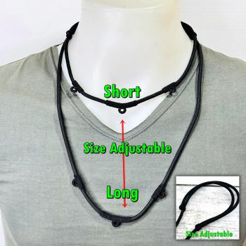 Necklace Chain Nylon Cord 3hook Adjustable Long Woven Rope Diy Thai Amulet 18143