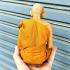 Lifelike 16cm Wax Art Monk Statue Lp Kuay Guay Watkositaram Thai Amulet #18144 Meditation 16cm