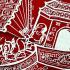 Flag Cloth Red Yantra Wealth Money Flow Millionaire Boat Swat Thai Amulet #18150