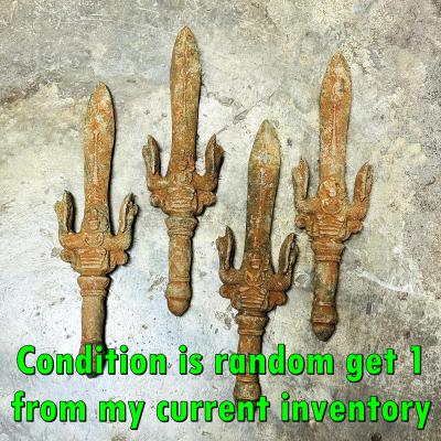 Antique Khmer Rust Bronze Warrior King Naga Protection Buddha Bayon Angkor 18162