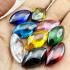 Crystal Set 9pcs Naga Eye Leklai Healing Diamond Wealth Nakee Thai Amulet #18177